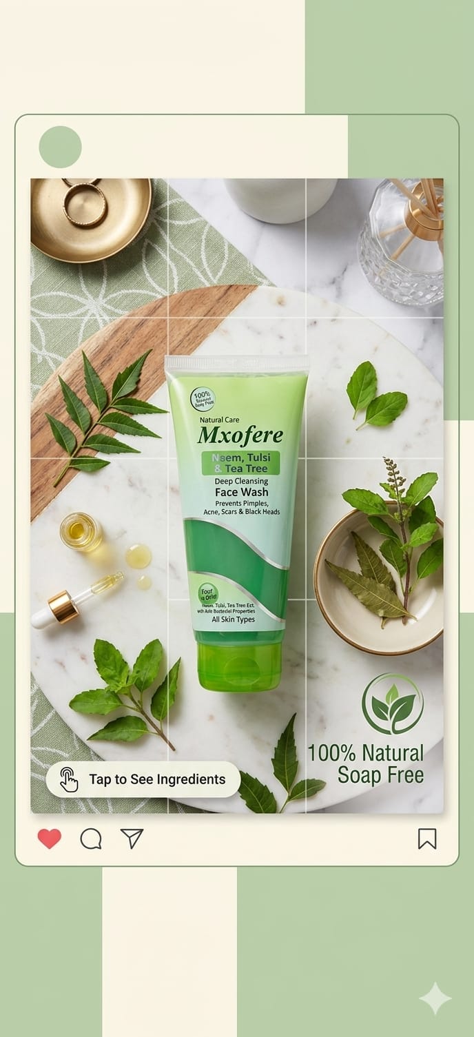 Mxofere Face wash Neem tulsi tea tree 